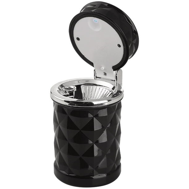 Stainless Steel Portable Ashtray Wall Mounted Storage Cup Cylinder Holder Office